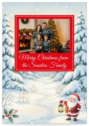 Send a Digital Merry Christmas Card template retro to sms or email