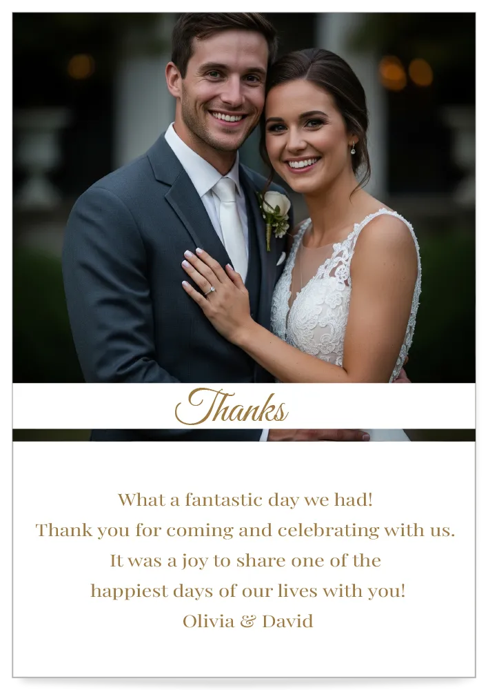 Digital thank you Card theme Cream image