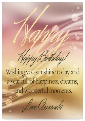 Digital greeting card theme happy birthday