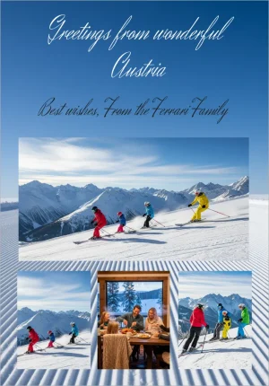 Digital Post Card theme winter